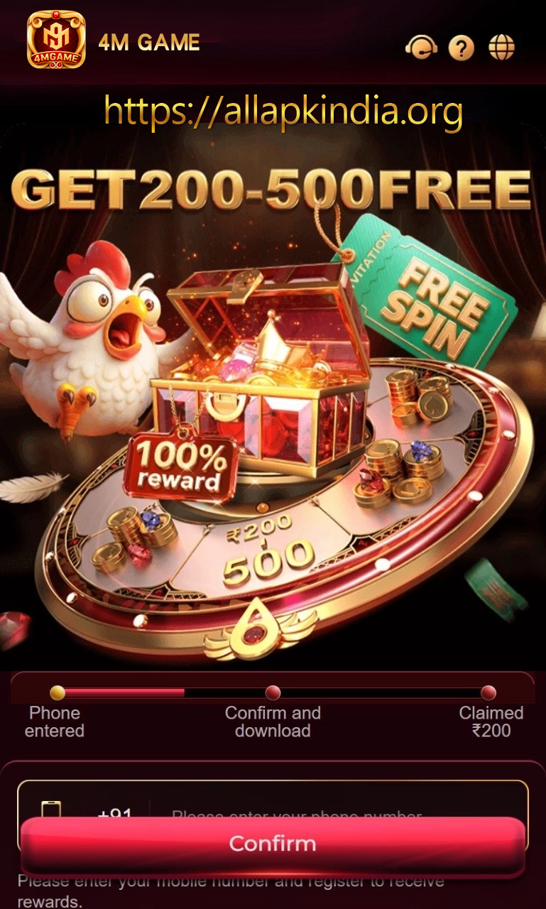 4M Game app banner shown before the India-focused game details