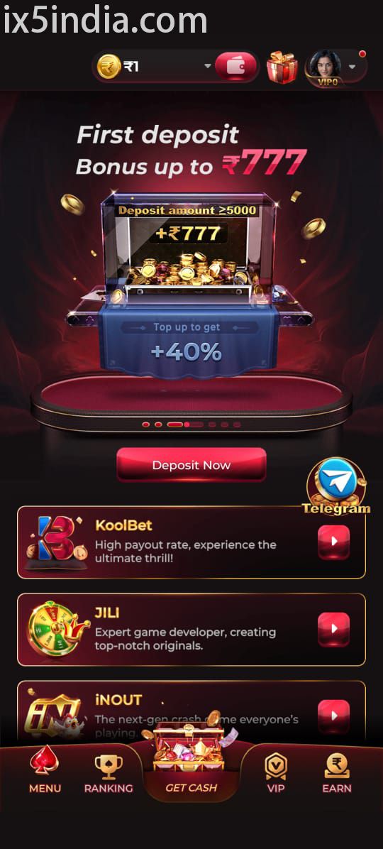 IX5 Game phone interface image supporting the download and login walkthrough — reference image 5